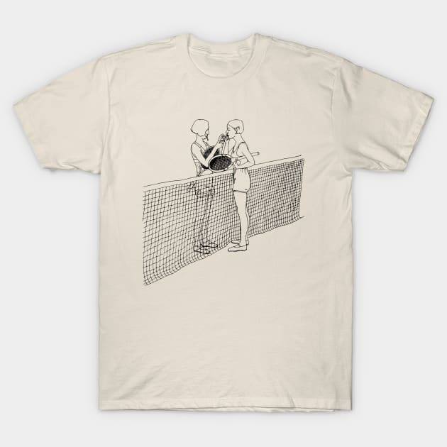 Tennis Gals T-Shirt by lexalion